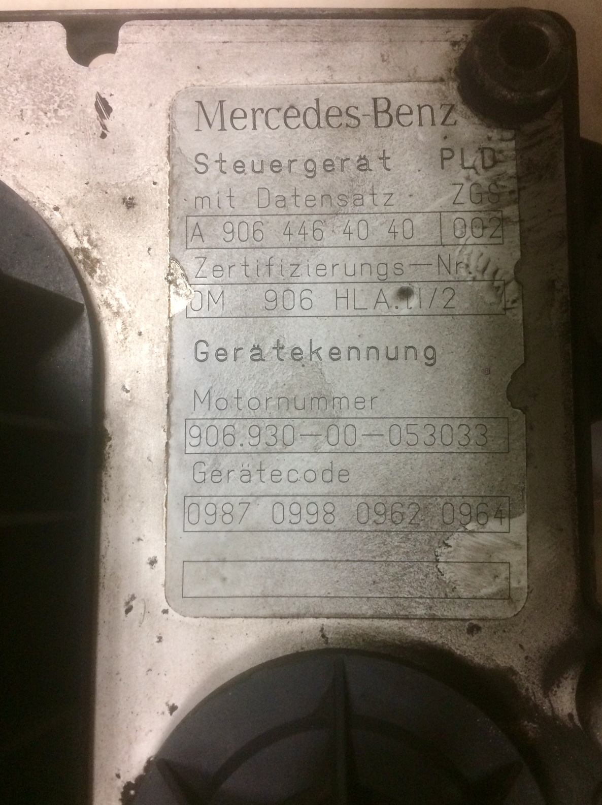 centralina motore mercedes om906hlaii2 var 906930 rif a9064464040